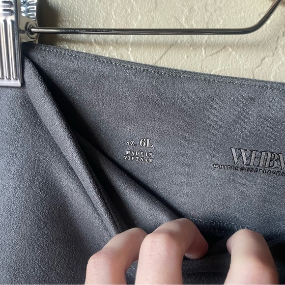 White House Black Market Runway‎ Leggings in Grey Suede - Picture 8 of 9